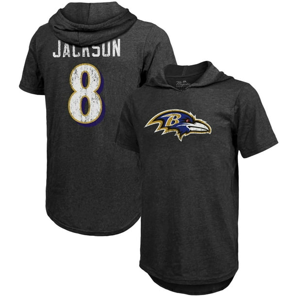 Schwarz WTDSC #8 Jackson Benutzerdefinierte M/änner Lamar American Football Trikots Baltimore Ravens Fu/ßballuniform T-Shirts Print Kurzarm